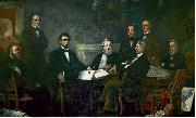 Francis B. Carpenter First Reading of the Emancipation Proclamation of President Lincoln Spain oil painting artist